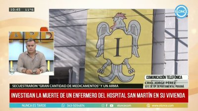 Investigan la muerte de un enfermero en Paran&aacute;